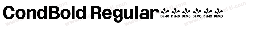 CondBold Regular字体转换
